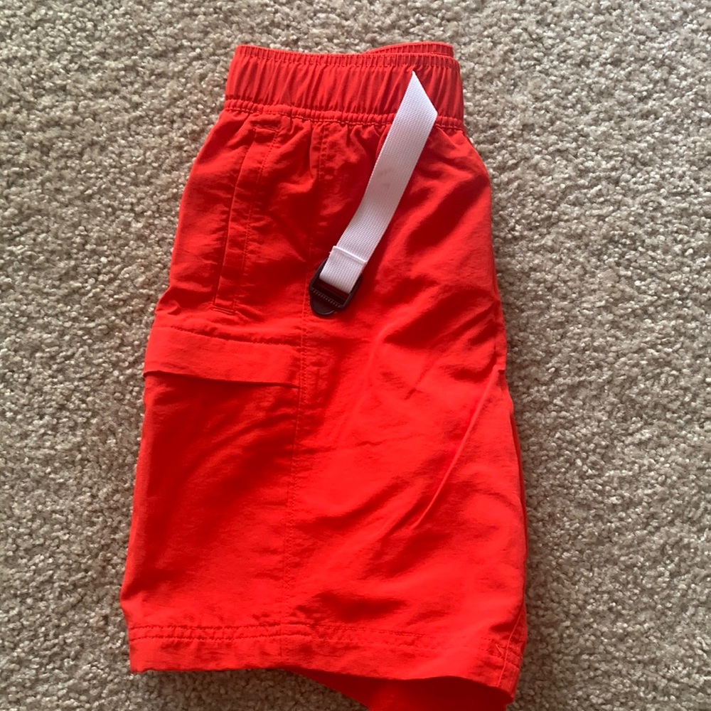 Red, North face mens shorts